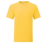Fruit of the Loom Iconic T - Maglietta da uomo, taglia S - 5XL, confezione da 3 Giallo girasole XXL