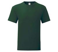 Fruit of the Loom Iconic T - Maglietta da uomo, taglia S - 5XL, confezione da 3 verde bosco L