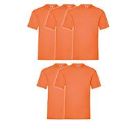 Fruit of the Loom - Iconic Tee, Lightweight Ringspun Tee, 5 Pack, T-Shirt Uomo