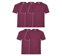 Fruit of the Loom - Iconic Tee, Lightweight Ringspun Tee, 5 Pack, T-Shirt Uomo