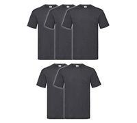 Fruit of the Loom - Iconic Tee, Lightweight Ringspun Tee, 5 Pack, T-Shirt Uomo