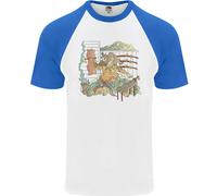 Fruit of the Loom Katana Blacksmith T-Shirt Baseball Uomo Manica Corta S/S