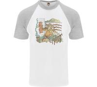 Fruit of the Loom Katana Blacksmith T-Shirt Baseball Uomo Manica Corta S/S