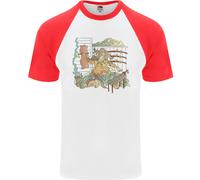 Fruit of the Loom Katana Blacksmith T-Shirt Baseball Uomo Manica Corta S/S