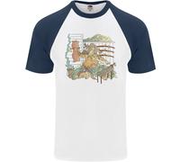 Fruit of the Loom Katana Blacksmith T-Shirt Baseball Uomo Manica Corta S/S