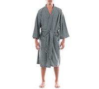 Fruit of the Loom, Kimono da uomo a nido d'ape, Grigio melange, 2X-3X