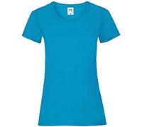 Fruit of the Loom - Lady-Fit Valueweight T - Modello 2013, colore: azzurro, taglia: S, azzurro, S