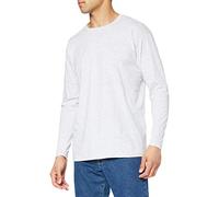 Fruit Of The Loom Long Sleeve Valueweight Tee Maglia, Uomo, Grigio (Heather Grey), Large
