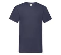 Fruit of the Loom Männer Leichtes T-Shirt aus Baumwolle mit V-Ausschnit