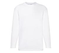 Fruit of the Loom - Maglia 100% Cotone - Uomo (5XL) (Bianco)