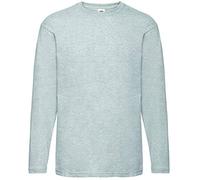 Fruit of the Loom - Maglia a maniche lunghe "Valueweight T", grigio., L