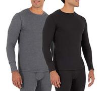 Fruit of The Loom, Maglia Intima Termica da Uomo, a Girocollo, in Tessuto a Nido d'Ape Riciclato (Confezione da 1 Pezzo e da 2 Pezzi), XXX