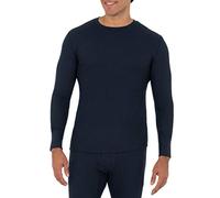 Fruit of The Loom, Maglia Intima Termica da Uomo, a Girocollo, in Tessuto a Nido d'Ape Riciclato (Confezione da 1 Pezzo e da 2 Pezzi), Navy, L