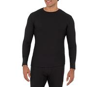 Fruit of the Loom, Maglia Intima Termica da Uomo, a Girocollo, in Tessuto a Nido d'Ape Riciclato (Confezione da 1 Pezzo e da 2 Pezzi), Nero, M