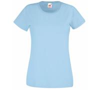Fruit Of The Loom - Maglia Manica Corta - Donna (S) (Azzurro cielo)
