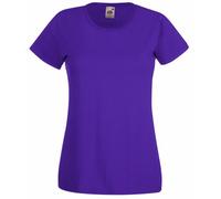Fruit Of The Loom - Maglia Manica Corta - Donna (XL) (Viola)