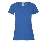 Fruit of the Loom - Maglia Manica Corta - Donna (XXL) (Blu Reale)