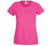 Fruit Of The Loom - Maglia Manica Corta - Donna (XXL) (Fucsia)