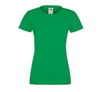 Fruit Of The Loom - Maglia Manica Corta - Donna (XXL) (Verde Kelly)