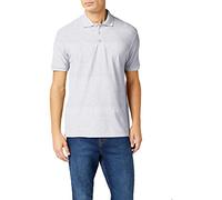 Fruit of the Loom SS035M Maglietta Polo, Grigio (Heather Grey), Large Uomo