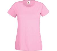 Fruit of the Loom maglietta A maniche corte valueweight da donna Rosa medio / Rosa chiaro M