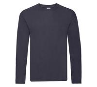 Fruit of the Loom Maglietta a maniche lunghe da uomo Deep Navy L