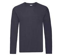 Fruit of the Loom Maglietta a maniche lunghe da uomo Deep Navy S
