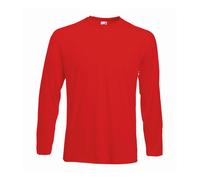 Fruit of the Loom Maglietta A Maniche Lunghe In Cotone S-XXXL + 4XL + 5XL