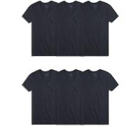 Fruit of the Loom T-Shirt con Scollo a V Stay Tucked Intimo, Regular-Nero/Grigio-Confezione da 6, S (Pacco da 6) Uomo