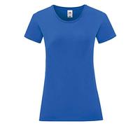 Fruit of the Loom - Maglietta da donna blu royal XS
