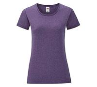 Fruit of the Loom - Maglietta da donna Violet Chiné M