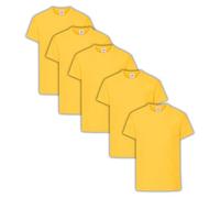 Fruit of the Loom, Maglietta da ragazzo, 61-019-0, confezione da 5, Girasole, 7-8 Anni