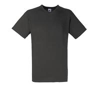 Fruit of the Loom - Maglietta da uomo Valueweight Maglietta con scollo a V, Uomo, Fruit of the Loom - V-Neck T-Shirt 'Value Weight', grafite chiaro (pieno), L