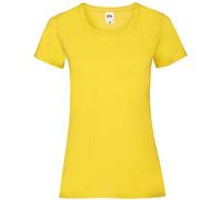 Fruit of the Loom Maglietta Iconica da Donna Taglia S - XXL, giallo., S