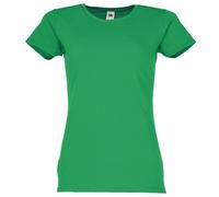 Fruit of the Loom Maglietta Iconica da Donna Taglia S - XXL, verde pallido, L