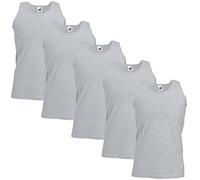 Fruit of the Loom - Maglietta intima da uomo sportiva, taglie dalla M alla 5XL, anche in un set di colori (1/5 pezzi), XXXL