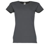 Fruit of the Loom Maglietta Ladies Iconic, taglia S - XXL, grafite, XS