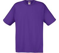 Fruit of the Loom Maglietta Originale da Uomo, Viola, S