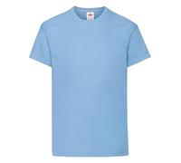 Fruit Of The Loom, maglietta per bambini nera, tutte le età Sky Blue 12-13 Anni
