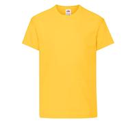 Fruit Of The Loom, maglietta per bambini nera, tutte le età sunflower 9 anni