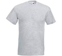 Fruit of the Loom - Maglietta unisex per adulti, grigio, XXXXL