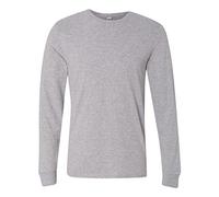 Fruit of The Loom Valueweight - Maglietta a maniche lunghe da uomo grigio XL