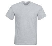 Fruit of the Loom - Maglietta Valueweight Manica Corta Scollo a V - Uomo (4XL) (Erica Grigia)