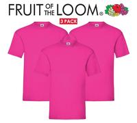 Fruit Of The Loom Magliette Uomo Donna 100% Cotone Semplice Manica Corta