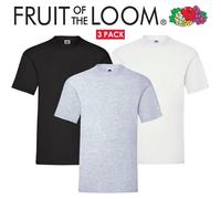 Fruit Of The Loom Magliette Uomo Donna 100% Cotone Semplice Manica Corta