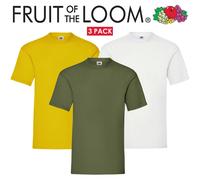 Fruit Of The Loom Magliette Uomo Donna 100% Cotone Semplice Manica Corta