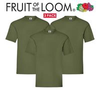 Fruit Of The Loom Magliette Uomo Donna 100% Cotone Semplice Manica Corta