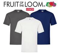 Fruit Of The Loom Magliette Uomo Donna 100% Cotone Semplice Manica Corta