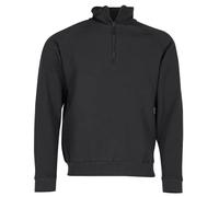 Fruit of the Loom – Maglione da uomo con collo a zip, felpa Nero M