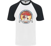 Fruit of the Loom Matter Magic Mushroom LSD Uomo T-Shirt Baseball S-3XL